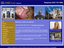 Tablet Screenshot of amzlaw.co.uk
